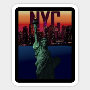 New York City, NYC Skyline, Statue of Liberty Sticker